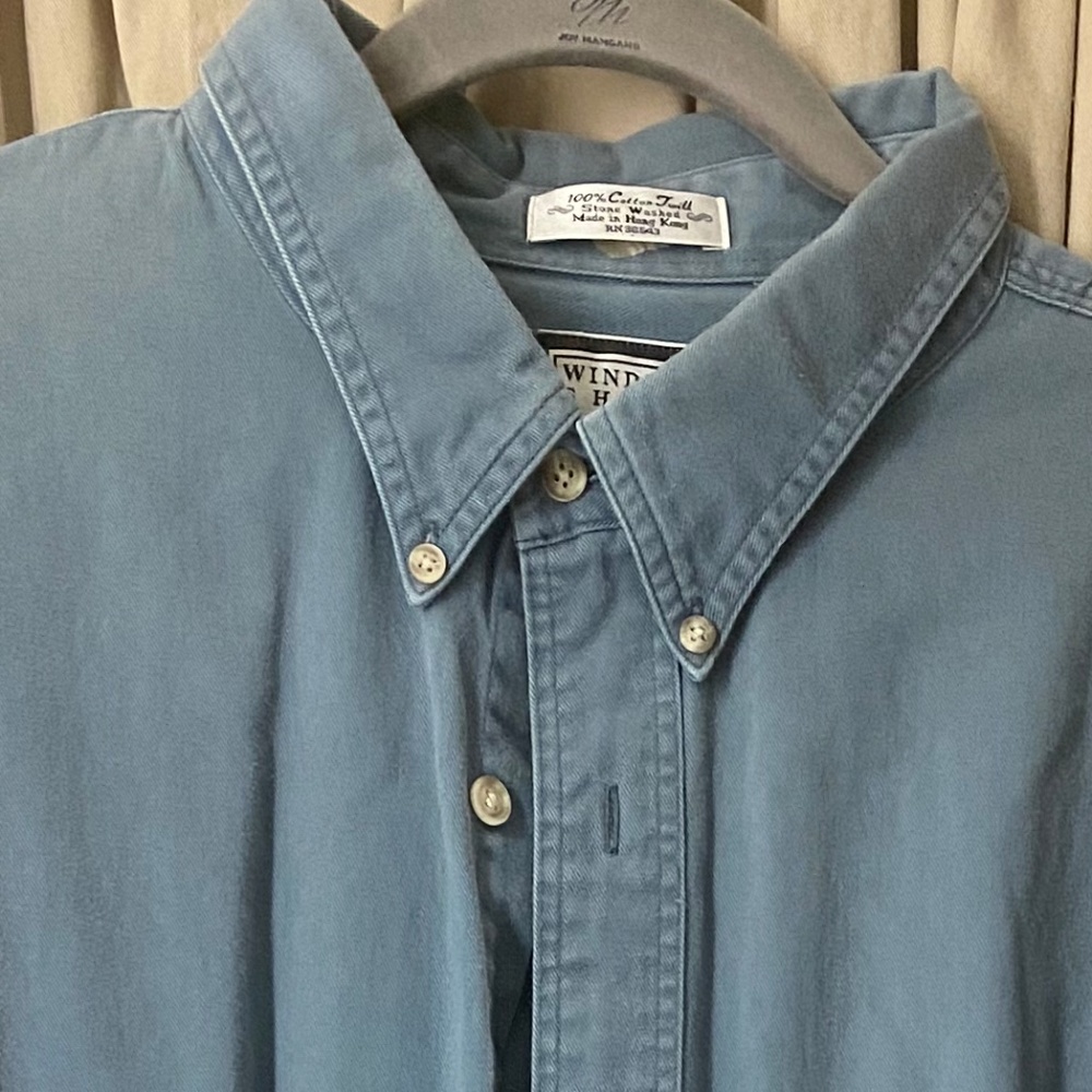 Long Sleeve Blue, Stone Washed